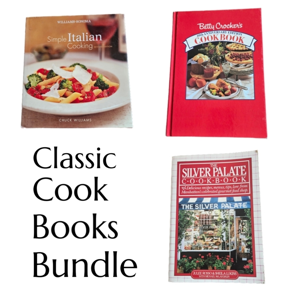 Williams-Sonoma, Betty Crocker, and Silver Palate Cookbook Set Of 3